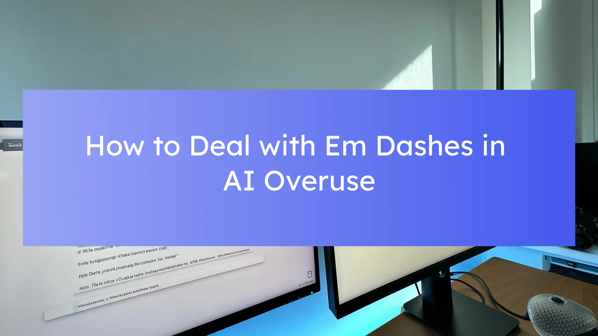 How to Deal With Em Dashes in Ai Overuse: Effective Writing Tips